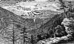 catskill mountains hudson river historic illustration