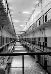 cell block prison Philadelphia County Prison  Historical Photo