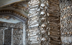 Chapel of Bones in Evora Portugal