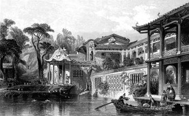 chinese merchant house historical illustration 38A