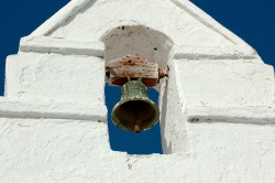 church bell tower mykonos greece 2272a