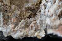 closeup of crystals minerals in geode photo 16
