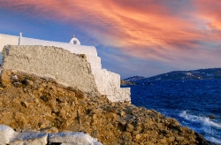 coast mykonos greece 9505c