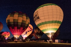 Colorful balloons at the National Balloon classic in Iowa