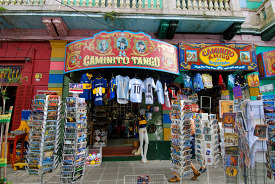 Colorful store La Boca Argentina