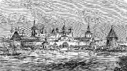 Convent Of Solovetsk In The Frozen Sea Historical Illustration