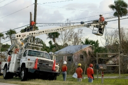 crews restore power hurricane 35