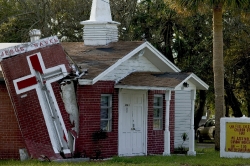 damage to church due to hurricane Frances 25