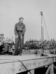 Danny Kaye well known stage and screen star entertains