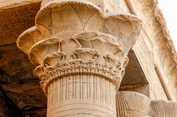 decorative columns at temple of edfu 6164a