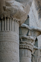 decorative columns at temple of edfu 6166