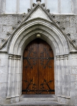 Door to the Trinitarian Abbey ireland