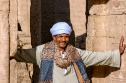 egyptian man at temple of edf 6152a