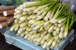 Fresh Leeks At Market Photo Image