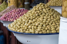 Fresh olives at moroccan market in Marrakesh photo image 6392