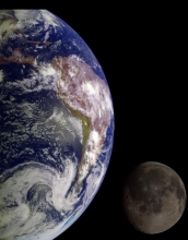 Galileo spacecraft returned images of the Earth and Moon