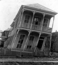 Galveston Disaster Texas a slightly twisted house 1900