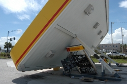 gas station destroyed hurricane 19