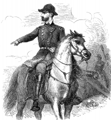general in the union army william sherman on horse 1649a