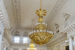 gold ornate decorative candlabra hermitage museum russia