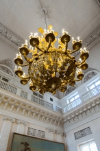 gold ornate decorative candlabra hermitage museum russia