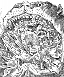 Hell Mouth Medieval Illustration