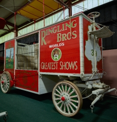 Historic circus wagon