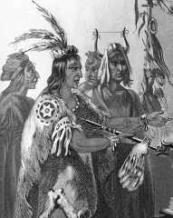 historic engraving native american indian 078b