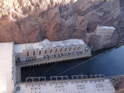 Hoover Dam impounds Lake Mead photo