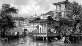 house chinese merchant historical illustration 34A