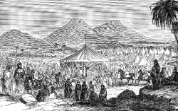Inauguration Of Genghis Khan Historical Illustration