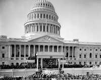 Inauguration of President Kennedy at capital building