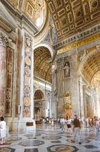 Interior Columns St Peters Basilica Photo 