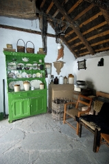 Interior of a 19th century  bog village