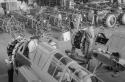 interior of the aircraft corporation stratford connecticut 1940