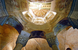 interior of the basilica san vitale ravenna italy