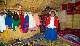 interior reed huts lake titicaca photo 119
