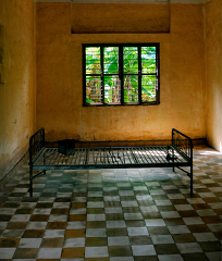 Interior Tuol Sleng Genocide Museum Phnom Penh Cambodia Photo 