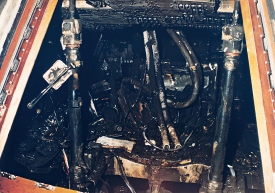Interior view of the Apollo 204 spacecraft after the fire 2