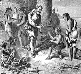 John Smith a Captive Among the Indians