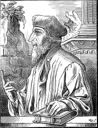 John Wiclif Medieval Illustration