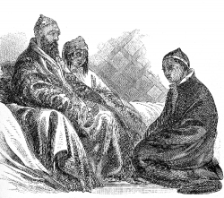 Kirghese Chief And Family Historical Illustration