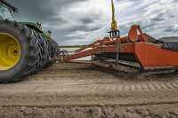 land leveling operation for irrigation in texas