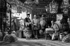lantern merchant china historical illustration 52A