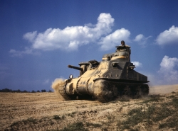 M 3 tanks in action Ft Knox Kentucky 1945