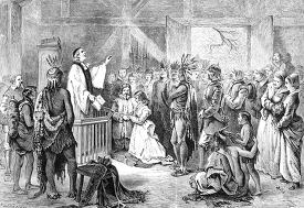 Marriage of John Rolfe and Pocahontas