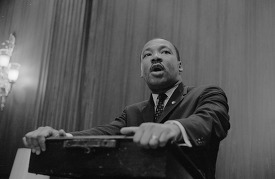 Martin L King press conference