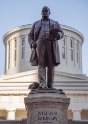 Memorial statue to President William McKinley outside the Ohio S