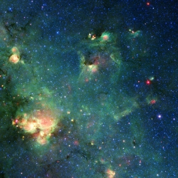 nebula a cloud of gas and dust in space 