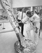 neil armstrong during eva rehearsal